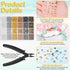 2220 Pieces Crimp Beads for Jewelry Making, Acejoz Knot Covers, Crimp Tubes and Wire Guardians with Crimping Pliers for DIY Jewelry Bracelets Neck...