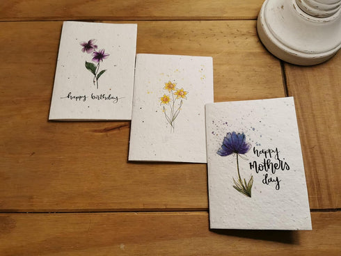 25 x A5 Plantable Seed Paper/Card - Print at Home Craft Paper with Wildflower Seed Mix...