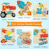 6 Pack Wooden Puzzles for Toddler 1-3 Years Old Wood Jigsaw Puzzles for Boys Montessori Games and Educational Toys for Kids Wooden Toddler Puzzles...