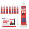 Fabric Glue Permanent (10 ML x 8) Craft Liquid Stitch Fabric Glue for Patches, Denim, Cotton, Fabric, Lenin & More, Flexible & Machine...