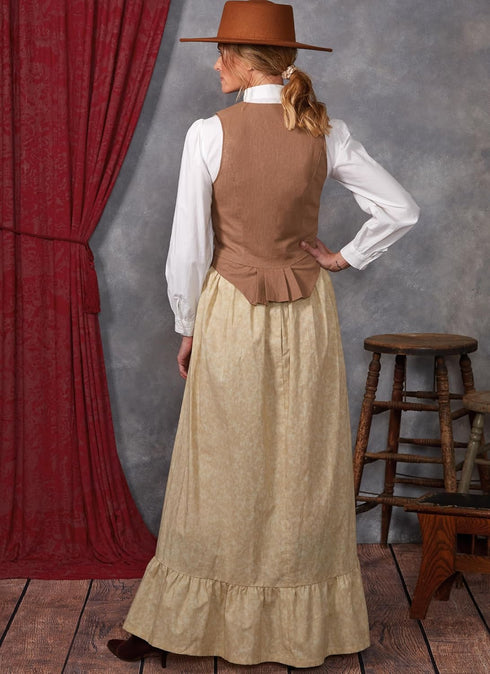 McCall's Misses' Old West Costume Sewing Pattern Packet, Design Code M8398, Sizes 8-10-12-14-16...