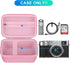 BOVKE Carrying Case Compatible with Fujifilm X100VI / X100V Digital Camera, Extra Mesh Pocket for Charging Cables, Pink...