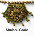Ganpati Shubh Labh Bandanwar Handcrafted Multicolour Door Hanging Toran 33 Inches Approx...