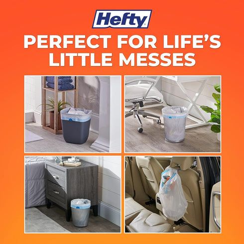 Hefty Small Trash Bags, Fabuloso Scent, 4 Gallon, 34 Count...