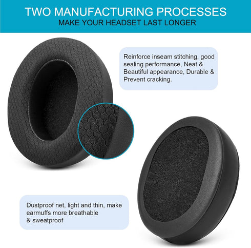 GVOEARS Replacement Ear Pads for Sony MDR 7506, Mesh Material Earpad Cushions for Sony MDR V6 / MDR V7 / MDR-CD900ST Headphones with Noise Isolati...