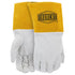 IRONCAT 6141 Kidskin TIG Welding Gloves – Medium, Kevlar Thread Welding Gloves with 4 in. Gold Cuff, Straight Thumb, Natural...
