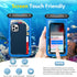 WAVELIFE 2 Pcs Waterproof Phone Pouch 9" Universal IPX8 Waterproof Cell Phone Case Dry Bag with Lanyard for iPhone 15 Pro Max/14/13/12/11/SE,Galax...