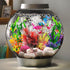 Aquarium Decorations Plants with Resin Coral, 12 pcs Fish Tank Accessories, Fish Tank Decorations Small Plants Plastic, Aquarium Decor Artificial ...