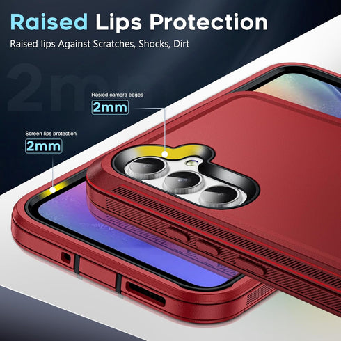 LeYi for Samsung A54 5G Case: with 2 PCS Screen Protector, Heavy Duty 3 in 1 Samsung Galaxy A54 5G Case, Military Grade Shockproof Phone Case Cove...