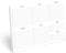 321Done Weekly Checklist Notepad Landscape Minimalist - Letter Size - 50 Sheets (8.5" x 11") Landscape to-Do's Notepad Tear Off, Planning Memo Pad...