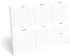 321Done Weekly Checklist Notepad Landscape Minimalist - Letter Size - 50 Sheets (8.5" x 11") Landscape to-Do's Notepad Tear Off, Planning Memo Pad...