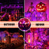 Orange and Purple Halloween Lights, 82ft 200 LED Halloween String Lights with 8 Modes, Waterproof Plug in Orange Purple String Lights for Hallowee...