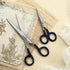 Small Sharp Embroidery Scissors - 5" Precision Tiny Stainless Steel Detail Needlework Shears for Sewing Trimming Fabric Thread Yarn, Comfort Blue ...