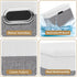 Yawinhe Collapsible Storage Box, Waterproof Storage Basket Bins, with Lids and 2 Handles, Closet Organizers, for Clothes, White/Gray, 15''Lx9.8''W...