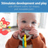 Dr. Brown's Learning Loop Fox, Baby Teether Ring with Multiple Shapes & Textures, Soft 100% Silicone, BPA Free, 3m+...