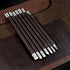 8 Pcs Tungsten Steel Chisel, Metal Engraving Tools, Chisel Set with Leather Sheath for Woodworking, Seal and Bamboo Carving...