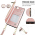 Bocasal Crossbody Wallet Case for iPhone SE 2022/SE 2020/7/8 with Card Holder,Zipper Card Slot Protector Shockproof Purse Cover with Removable Cro...