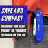 Rapid Edge Extend-A-Blade Utility Knife, Folding Razor Knife with 3 Blade Positions, Includes 5 Double-Length Serrated Utility Knife Blades...