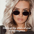 Dollger Oval Sunglasses for Women Vintage Metal Frame Glasses Anti Reflective Retro Eyeglasses Unisex...