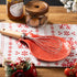 Ceramic Spoon Rest, 7.48 Inches Spoon Holder for Kitchen Counter, Kitchen Accessories, Dishwasher Safe, Red...