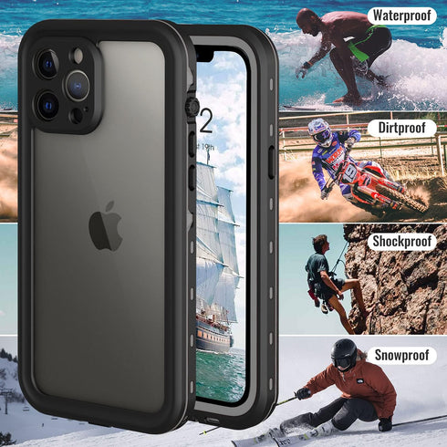 iPhone 13 Pro Case, Waterproof & Shockproof Phone Case, Full Protection, IP68, 6.1 Inch, Black......