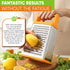 Spring Chef Handheld Stainless Steel XL Parmesan Cheese Grater with Handle - 4 Sided Manual Box Grater for Kitchen - Dishwasher Safe Cheese Shredd...
