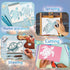 12 Pcs Sea Turtle Stencils, Ocean Creatures Animals Stencils Beach Template Stencils for Painting on Wood Wall Canvas Fabric Furniture Rocks Glass...