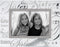 Malden International Designs Mirrored Glass With Silver Metal Inner Border Sisters Picture Frame, 4x6, Clear...