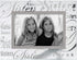 Malden International Designs Mirrored Glass With Silver Metal Inner Border Sisters Picture Frame, 4x6, Clear...
