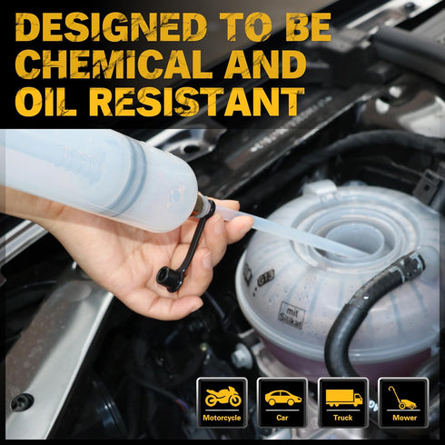 500cc Oil Extractor Pump, Oil Transfer Pump, Fluid Extractor, Fluid Syringe Extractor, Car Vacuum Fuel Transfer, Siphon Pump for Gasoline Hand Cle...