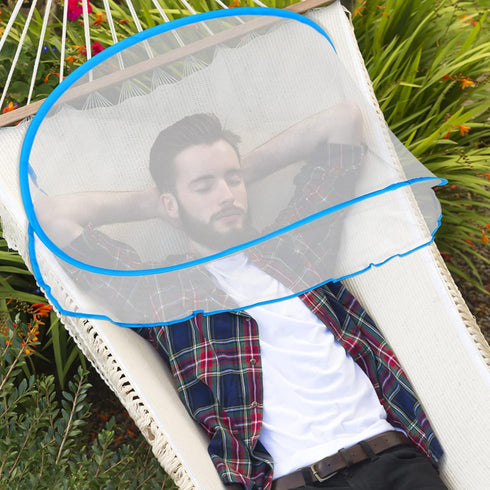Portable Mosquito Net Tent, Folding Mosquito Head Net, Pop Up Mosquito Tent Netting for Bedding Camping Traveling Patio (1 Pack, Large)...
