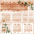 10Pcs Honeycomb Stencils for Painting, Large Small Honeycomb Hexagon Stencil Drawing Template Bee Stencils for Painting on Wood Cookies Wall Canva...