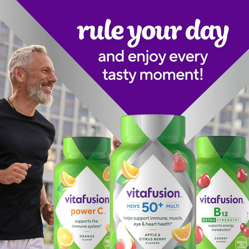 Vitafusion Men's 50+ Daily Multivitamin, Gummy Vitamins, 120 Ct...