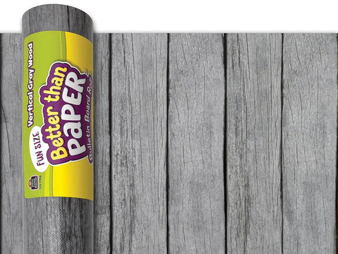 Teacher Created Resources Fun Size Better Than Paper Bulletin Board Roll Vertical Gray Wood Large...