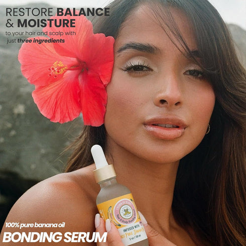 Hair & Scalp Bonding Serum - Repairs, Strengthens & Boosts Hair - Protects Against Damage - Infused with Banana Oil for All Hair Types - Enhances ...