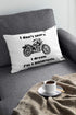 I Don't Snore I Dream I'm a Motorcycle Novelty Pillow Cover Motorbike Gifts for Biker dad Men Grandpa Uncle Pillowcase, Triumph Lover Cheap case...
