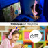 HyperGear Bunny Ears Bluetooth Wireless Headphones - Kids Portable/Foldable LED Light Up Over Ear Headset w/Built-in Mic & Controls for iPhone, iP...