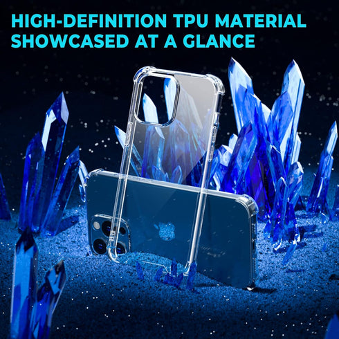 ORIbox for iPhone 12 Case for iPhone 12 Pro Case Clear,with 4 Corners Shockproof Protection,iPhone 12/12 Pro Clear Case for Women Men Girls Boys K...