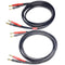 CESS-037-3f Banana Plug Male to Male Speaker Cable 12 Gauge 680 Strand Count Silicone Soft Wire, 2 Cables (3 FEET)...