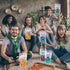 Video Game Party Favors Drink Pouch Cups with Straws Plastic Drink Pouches Clear Zipper Bags Reusable Drink Pouches for Birthday Party Decor Gamer...