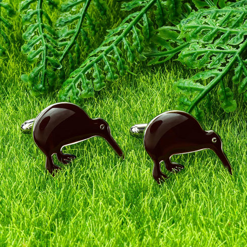 Kiwi Bird Cufflinks For Men With Gift Box...
