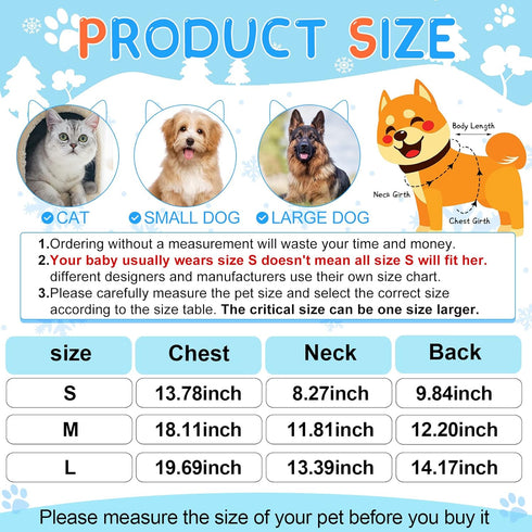 7 Pcs Dog Fleece Sweaters Dog Sweatshirt Winter Dog Outfits Soft Fleece Puppy Sweater Outfits for Chihuahua Yorkshire Pets Dog Cat (Cute, S(Neck: ...