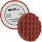 TCP Global 6.5" Red Waffle Foam Buffing Pad Hook and Loop Backing - Heavy Cut Pad for Polishing, Automotive, Marine, Truck, RV & Compound Cutting,...