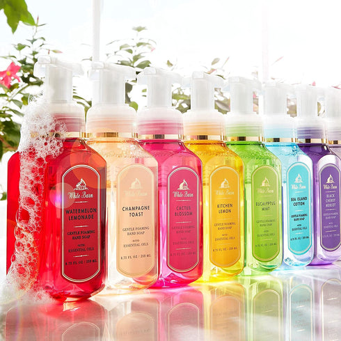 White Barn Candle Company Bath and Body Works Gentle Foaming Hand Soap w/Essential Oils- 8.75 fl oz - Winter 2020 - Many Scents! (White Barn Merry...