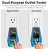 Tilswall W140 Outlet Tester with Color LCD Display, Receptacle Tester for Standard 3-Wire 120V Electrical Receptacles, Detects Common Wiring Probl...
