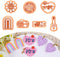Puocaon 70s Heart Clay Cutters - 7 Pcs 3D Print Clay Cutters for Earrings, Arch Frame Sunflower Polymer Clay Cutters for Jewelry Making, Guitar Di...