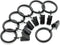 Iron Metal Curtain Clip Rings 1 Inch Interior Diameter, Set of 20 (Black)...