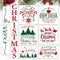 Christmas Stencils for Painting on Wood Porch Merry Christmas Stencil Candy Cane/Hot Cocoa/Gingerbread/Winter Scene Drawing Templates for Door Mat...