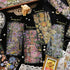 Vintage Flowers Stickers Set for Journaling - Maxleaf 12Sheets Clear Waterproof 3D Flowers Scrapbook Supplies Gold Foil Stickers Pack for Art Bull...