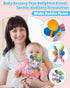 Baby Teething Toys for 0-6 6-12 Months Ages 0-2, Tummy Time Montessori Toys for Babies 0 3 6 9 12 18 Months, Newborn Infant Rattles Chew Sensory T...